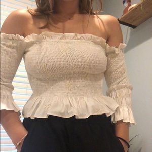 3/4 sleeve peasant top